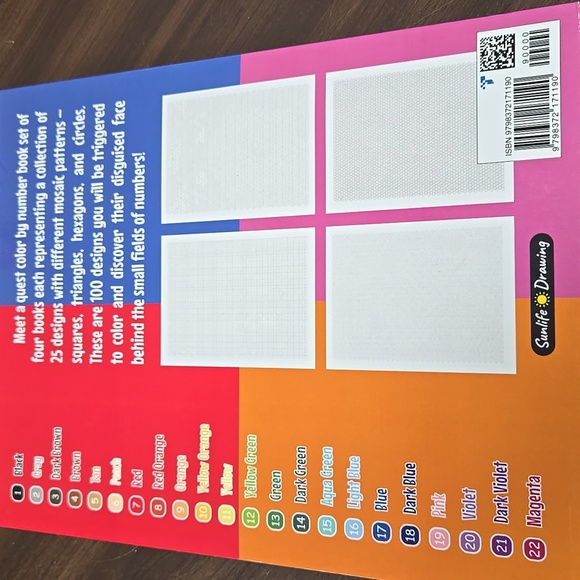 100 Quest Color By Number Book - Picture 2 of 5